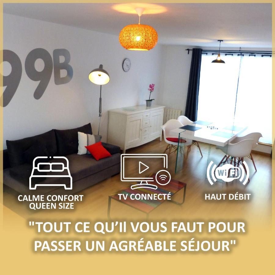 Le 99B Modern Apartment Queen Size Bed Connected Tv Hallennes-lez-Haubourdin Kültér fotó
