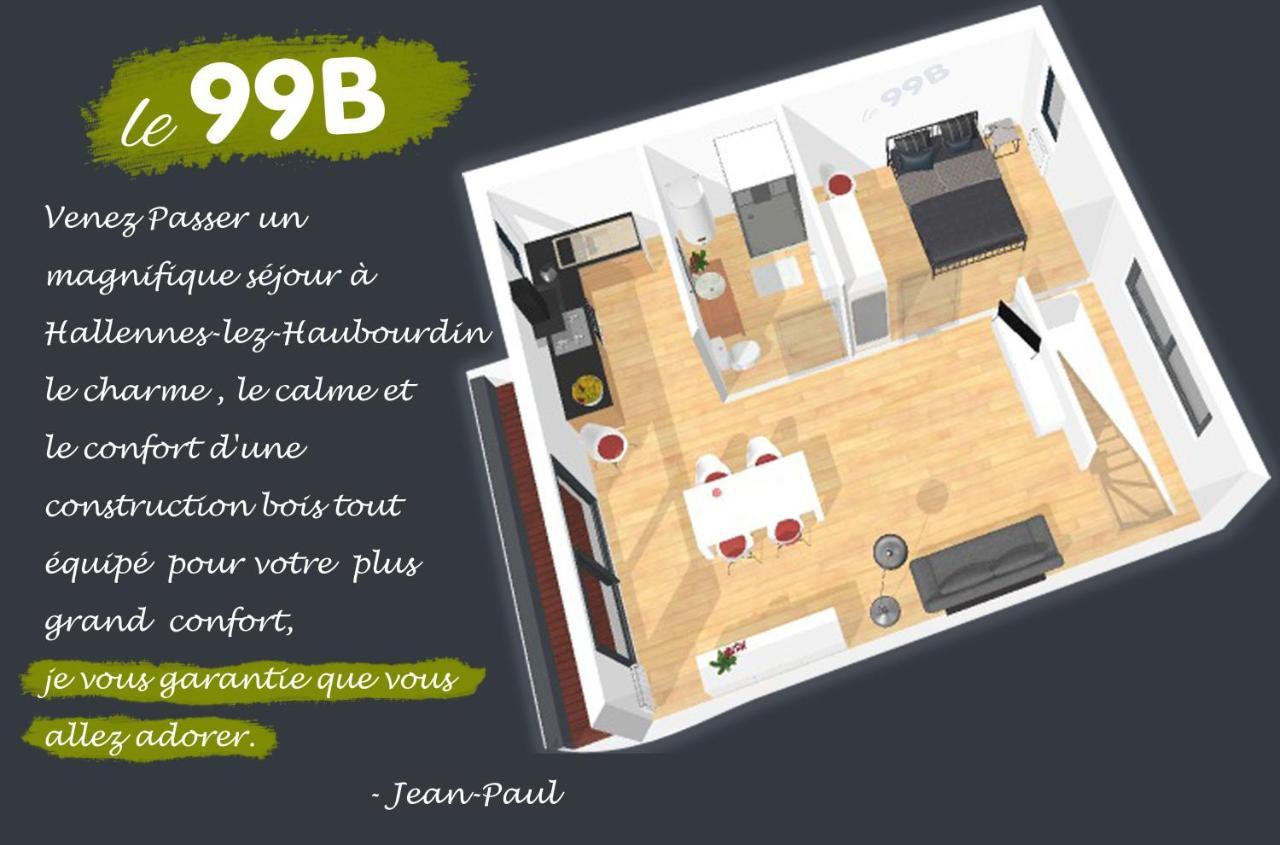 Le 99B Modern Apartment Queen Size Bed Connected Tv Hallennes-lez-Haubourdin Kültér fotó